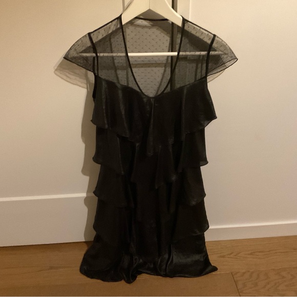 Black fringe party dress - Picture 1 of 5